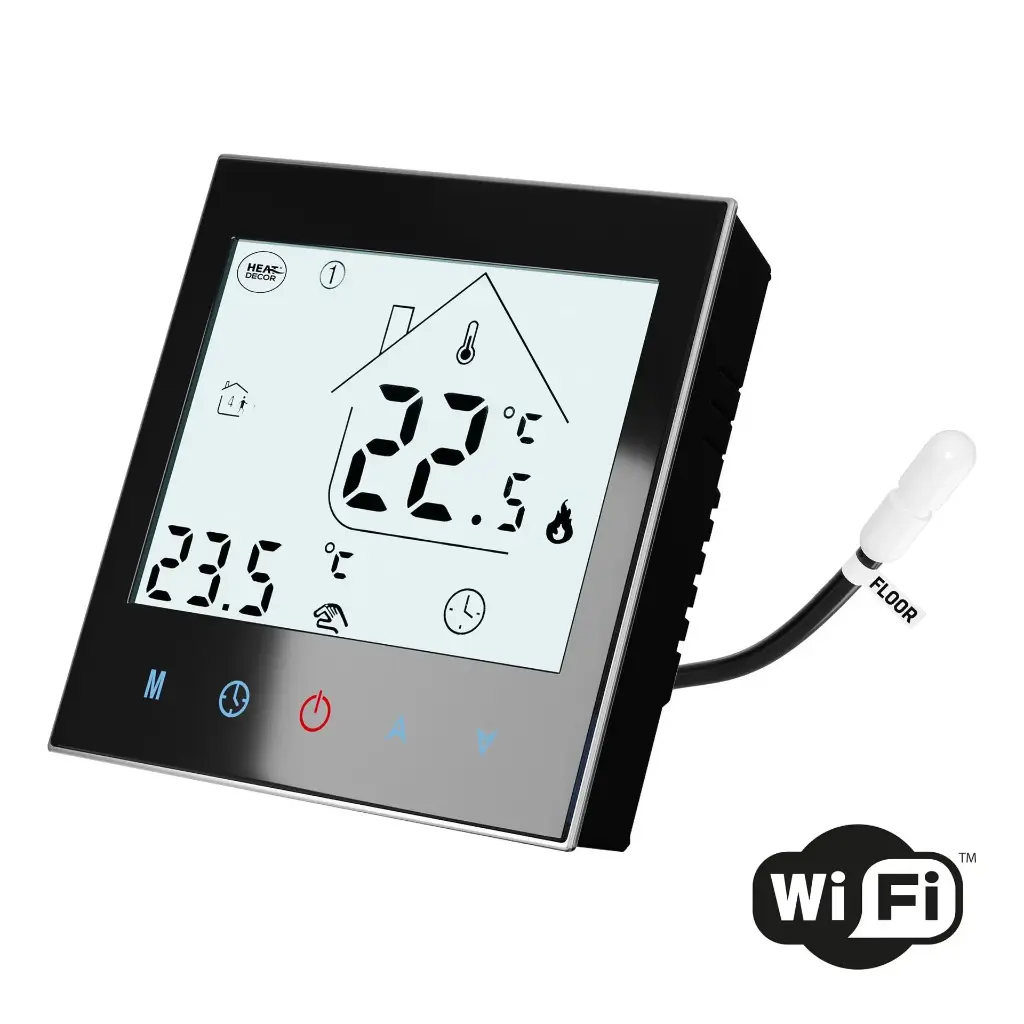 Thermostat programmable HD-T1000.B avec communication Wi-Fi - noir